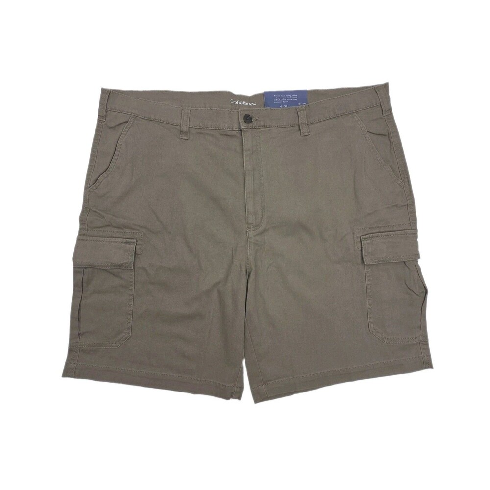 Croft & Barrow Cargo Shorts Ultimate Comfort Men Sz 44 Brown 9" Inseam NEW